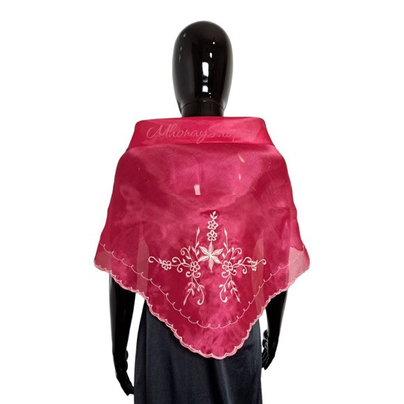 Fuchsia-Embroidered Alampay (Short) - Picture 3 of 5